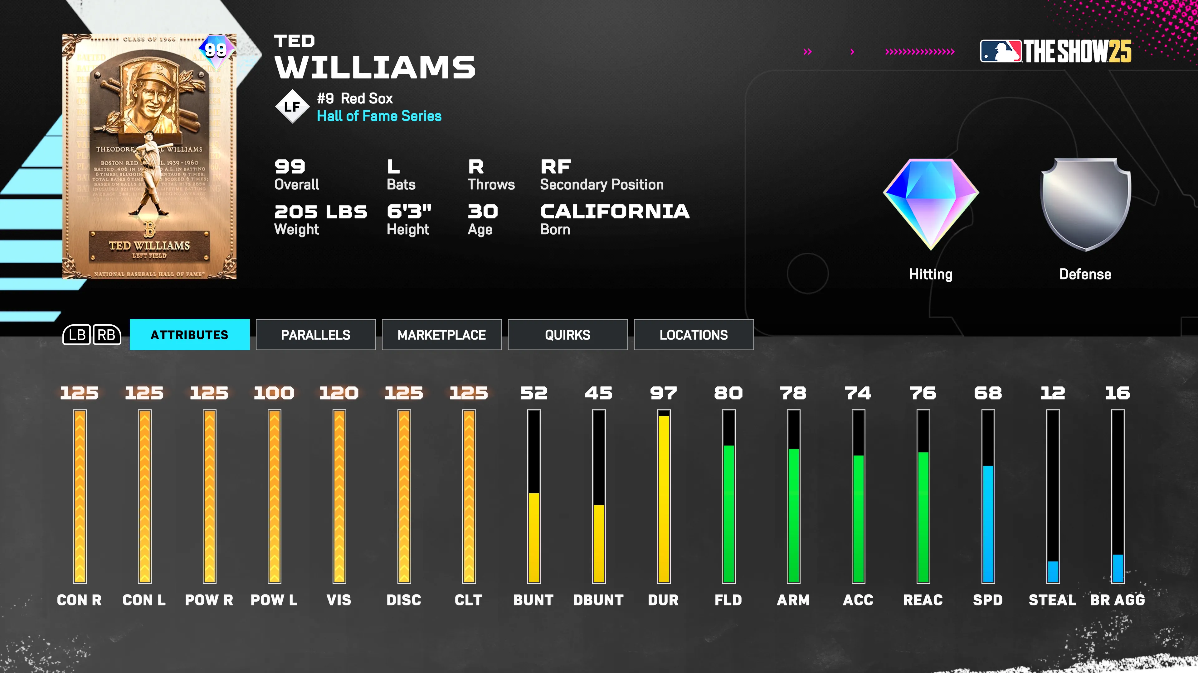 99 OVR Ted Williams, Summer Series Program Arrive in Diamond Dynasty