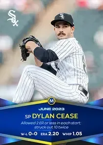 Dylan Cease, 97 Monthly Awards - MLB the Show 23