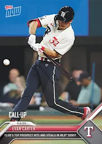 Evan Carter, 95 Topps Now - MLB the Show 23