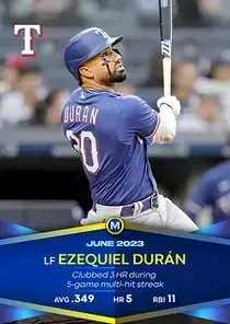 Ezequiel Duran, 98 Monthly Awards - MLB the Show 23