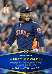 Framber Valdez, 97 Monthly Awards - MLB the Show 23