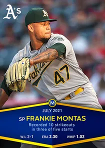 Frankie Montas 94 Monthly Awards