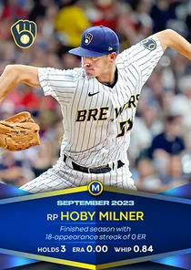 Hoby Milner 95 Monthly Awards