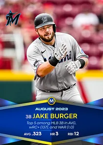 Jake Burger 97 Monthly Awards