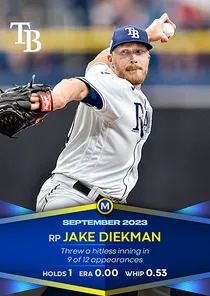Jake Diekman 97 Monthly Awards