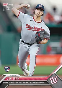 Jake Irvin 91 Topps Now