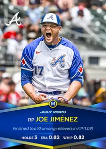 Joe Jimenez 97 Monthly Awards