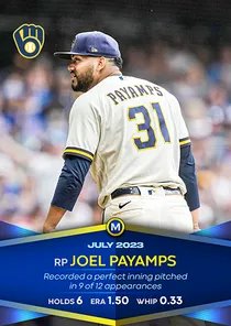 Joel Payamps, 98 Monthly Awards - MLB the Show 23