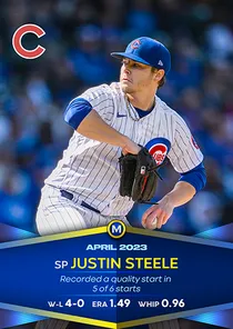 Justin Steele 95 Monthly Awards