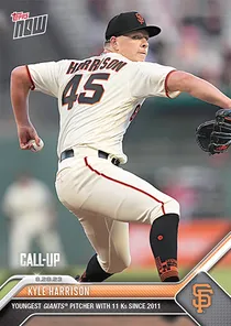 Kyle Harrison 95 Topps Now