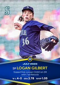 Logan Gilbert 95 Monthly Awards