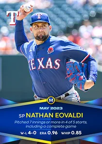 Nathan Eovaldi 97 Monthly Awards
