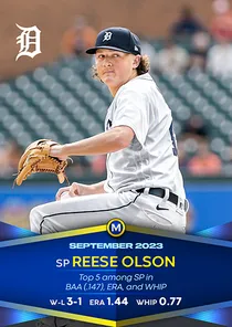 Reese Olson 97 Monthly Awards