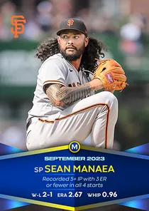 Sean Manaea, 97 Monthly Awards - MLB the Show 23