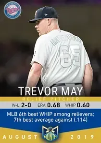 Trevor May 94 Monthly Awards