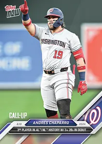Andres Chaparro, 98 Topps Now - MLB the Show 24