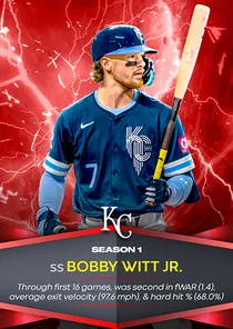 Bobby Witt Jr. 95 Season Awards