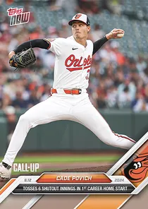 Cade Povich, 88 Topps Now - MLB the Show 24