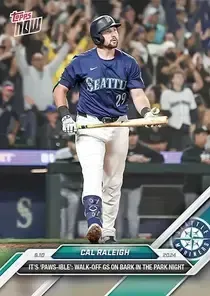 Cal Raleigh 89 Topps Now