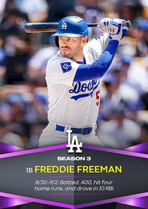 Freddie Freeman 97 Season Awards
