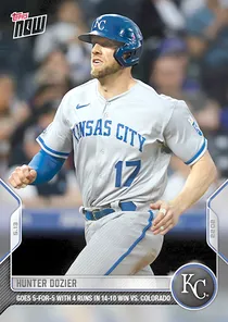 Hunter Dozier, 89 Topps Now - MLB the Show 24