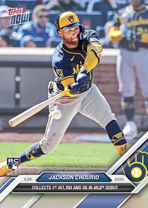 Jackson Chourio 88 Topps Now