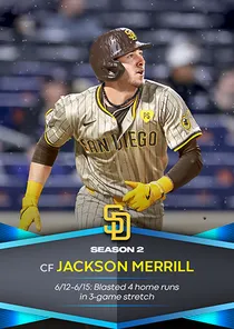 Jackson Merrill 92 Season Awards