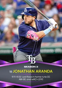 Jonathan Aranda, 98 Season Awards - MLB the Show 24