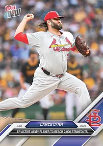 Lance Lynn 97 Topps Now