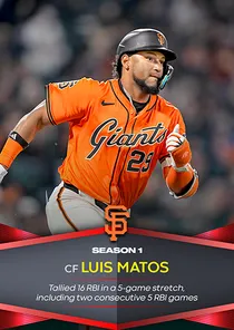 Luis Matos, 99 Season Awards - MLB the Show 24