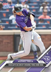 Michael Toglia 96 Topps Now