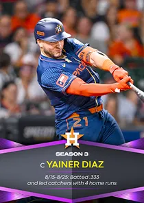 Yainer Diaz, 95 Season Awards - MLB the Show 24