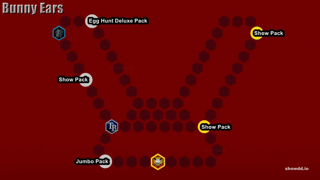 MLB The Show 25 Bunny Ears Conquest Map