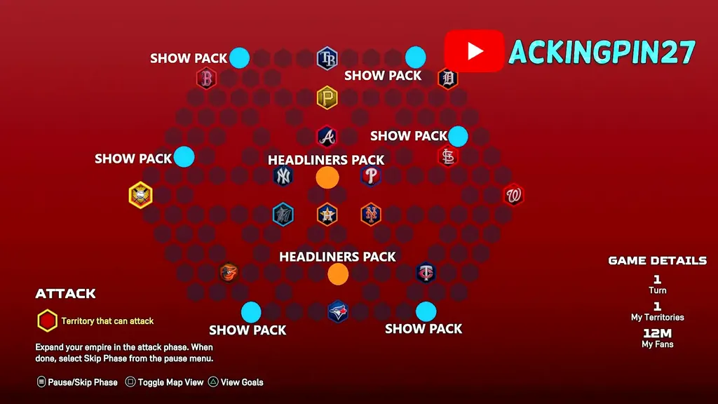 MLB The Show 25 Grapefruit Conquest Map