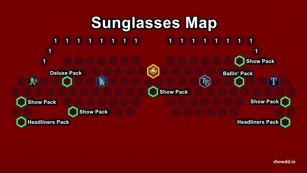 MLB The Show 25 Sunglasses Conquest Map