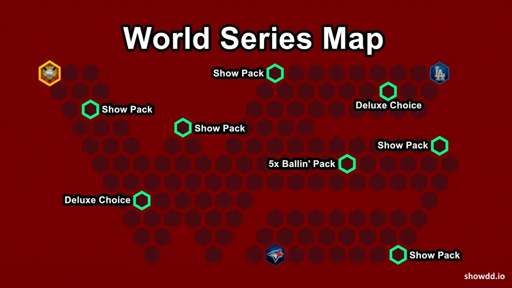 MLB The Show 25 World Series Conquest Map